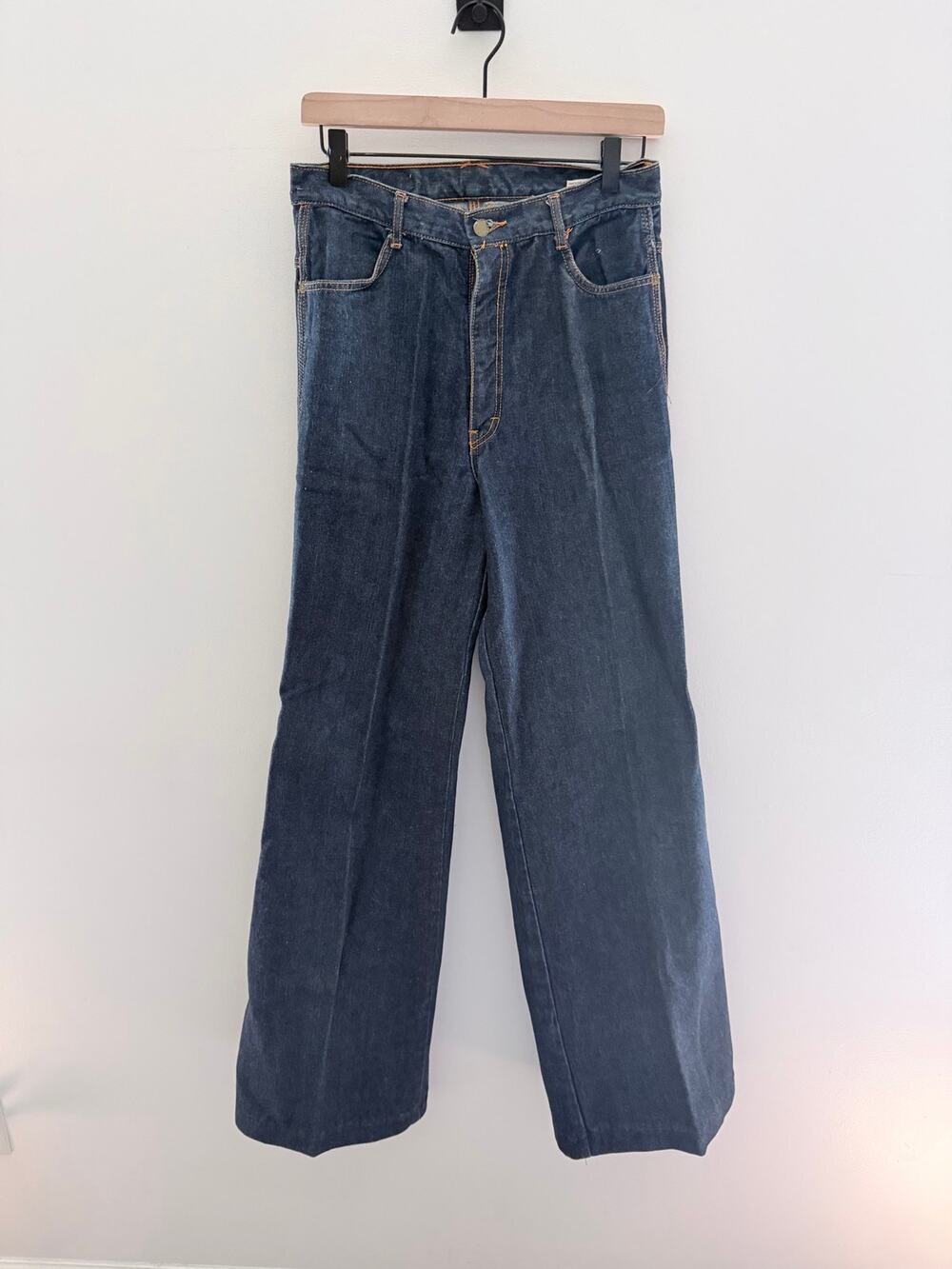 Vintage 70s Brittania Wide Leg Dark Denim Jeans-Size 31